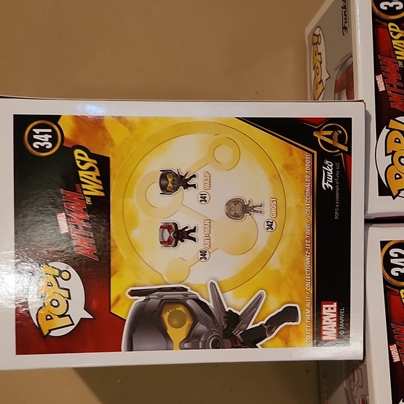 Funko Pop set of 3, Wasp No. 341, Ant Man No. 340 and Ghost No. 342 - Picture 6 of 6